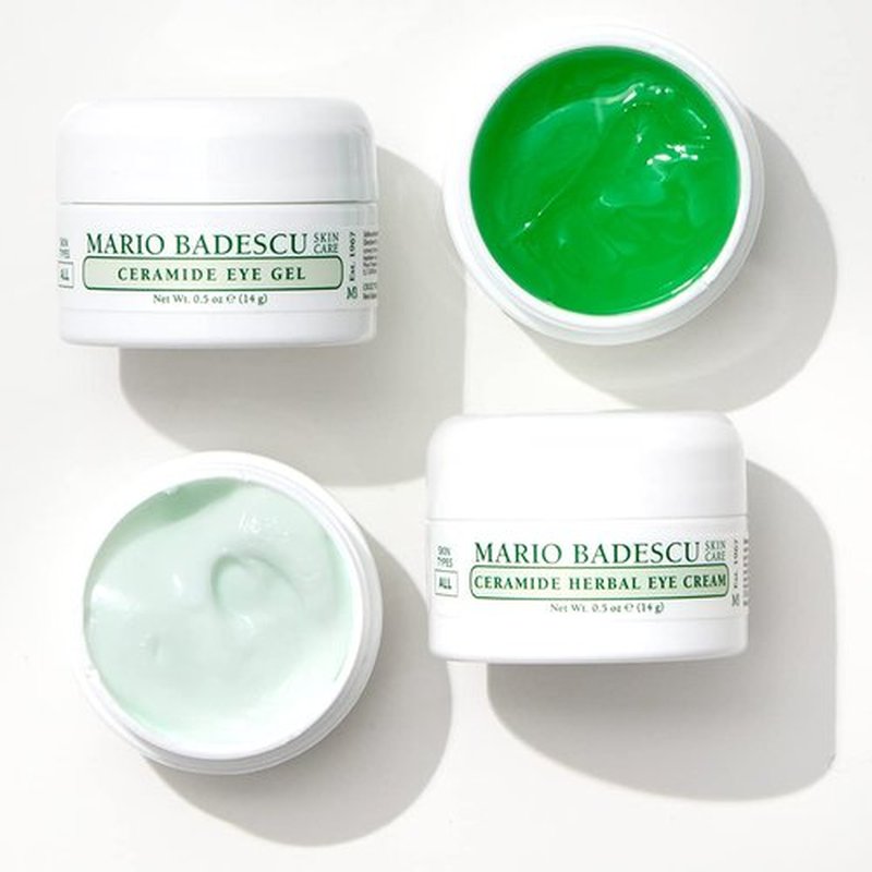 Mario Badescu Ceramide Herbal Eye Cream for All Skin Types, Lightweight & Antioxidant-Rich Eye Care that Brightens & Hydrates, Pack of 1, 0.5 Oz