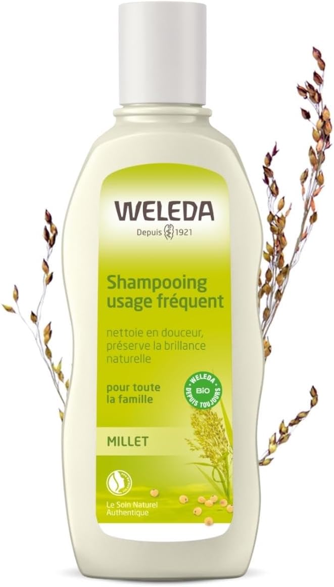Millet Nourishing Shampoo by Weleda - 6.4 oz for Healthy, Shiny Hair