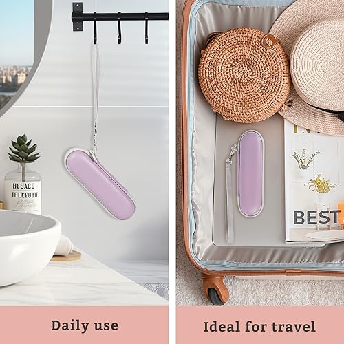 ProCase Hard Travel Case for SolaWave 4-in-1 Facial Wand, EVA Protective Case for Radiant Renewal Wand, Women Face Skincare Wand Storage Room for USB Cable Charger -Black