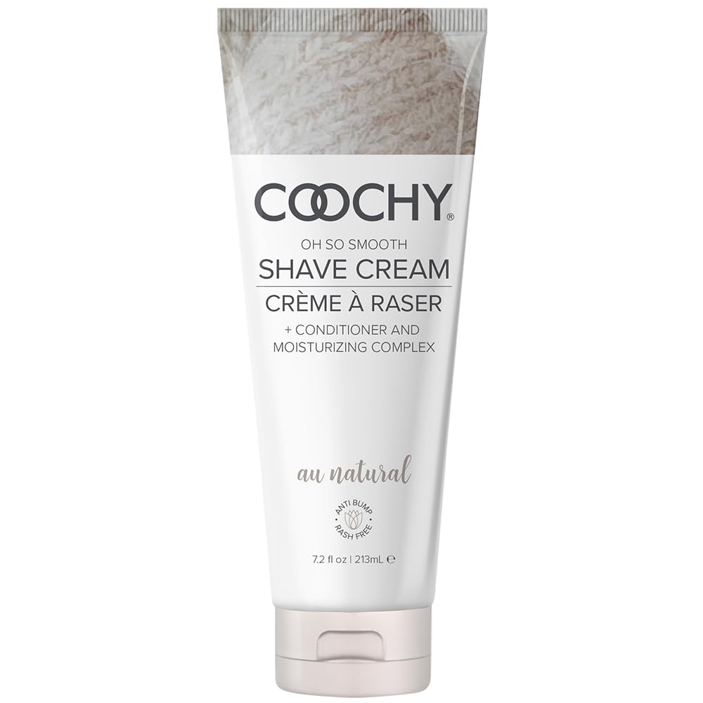 Coochy Shave Cream - Moisturizing Shave Lotion - Gentle Intimate Shaving Cream - For Bikini Area, Underarms, Legs & More - Rash-Free, Hydrating Formula - Au Natural, 12.5 oz