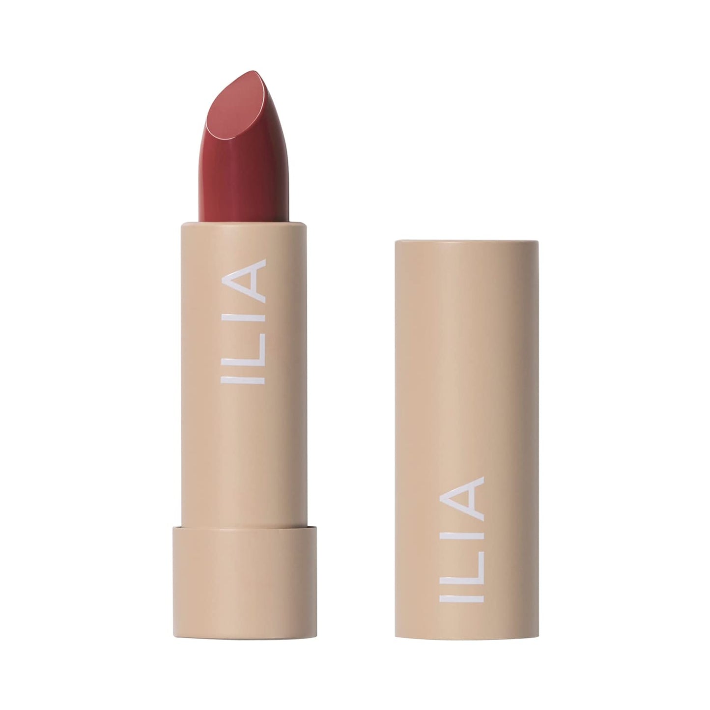 ILIA - Color Block Lipstick | Non-Toxic, Vegan, Cruelty-Free, Hydrating + Long Lasting, No Budge Color with Full Coverage (Amberlight (French Nude With Neutral Undertones), 0.14 oz | 4 g)