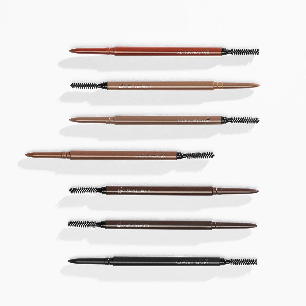 Glo Skin Beauty Precise Micro Browliner | Long-Lasting, Wax-Based Formula Glides On Skin and Shapes Your Brows, (Raven)