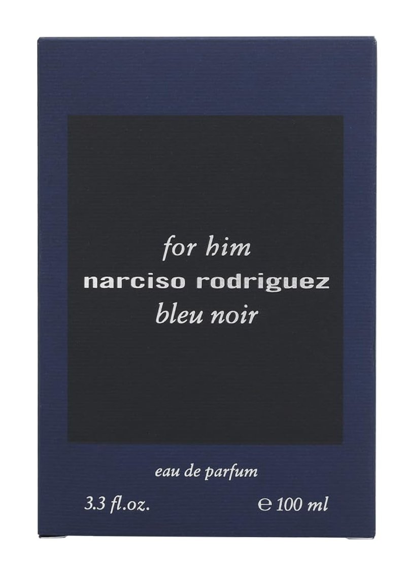 Narciso Rodriguez Bleu Noir Eau de Parfum Spray for Men, Blue, 3.3 Ounce
