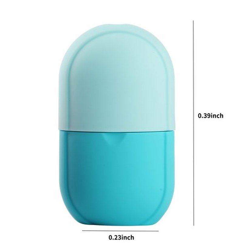 Ice Roller Mold-Ice Roller for Face and Eye,Beauty Cube Brighten Skin &Enhance Natural Glow &Remove Fine Lines,Facial Beauty Ice Roller Skin Care Tools (Oval, blue)