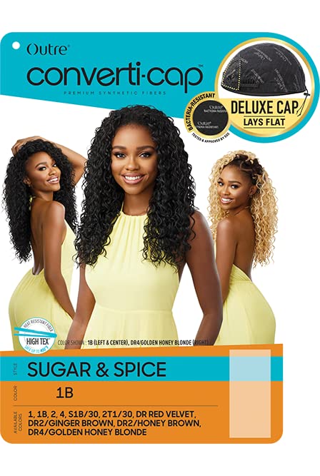 Outre Converti Cap Synthetic Wig - SUGAR & SPICE (1 Jet Black)