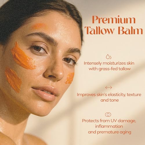 Antioxidant Tallow Face Balm - 100% Grass Fed & Organic | Handmade in Small Batches (2oz)