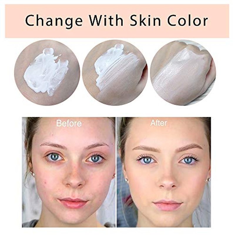 TLM Colour Changing Foundation, 30ml TLM Concealer Cover Cream Liquid Flawless Full Coverage Natural Color Foundation Makeup Base Concealer for All Skin SPF15 (#1, 30ml)