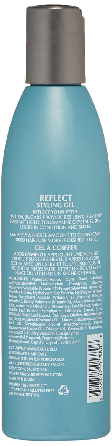SURFACE Hair - Reflect Styling Gel - Humidity Resistant Control and Resilient Shine, 8 oz.