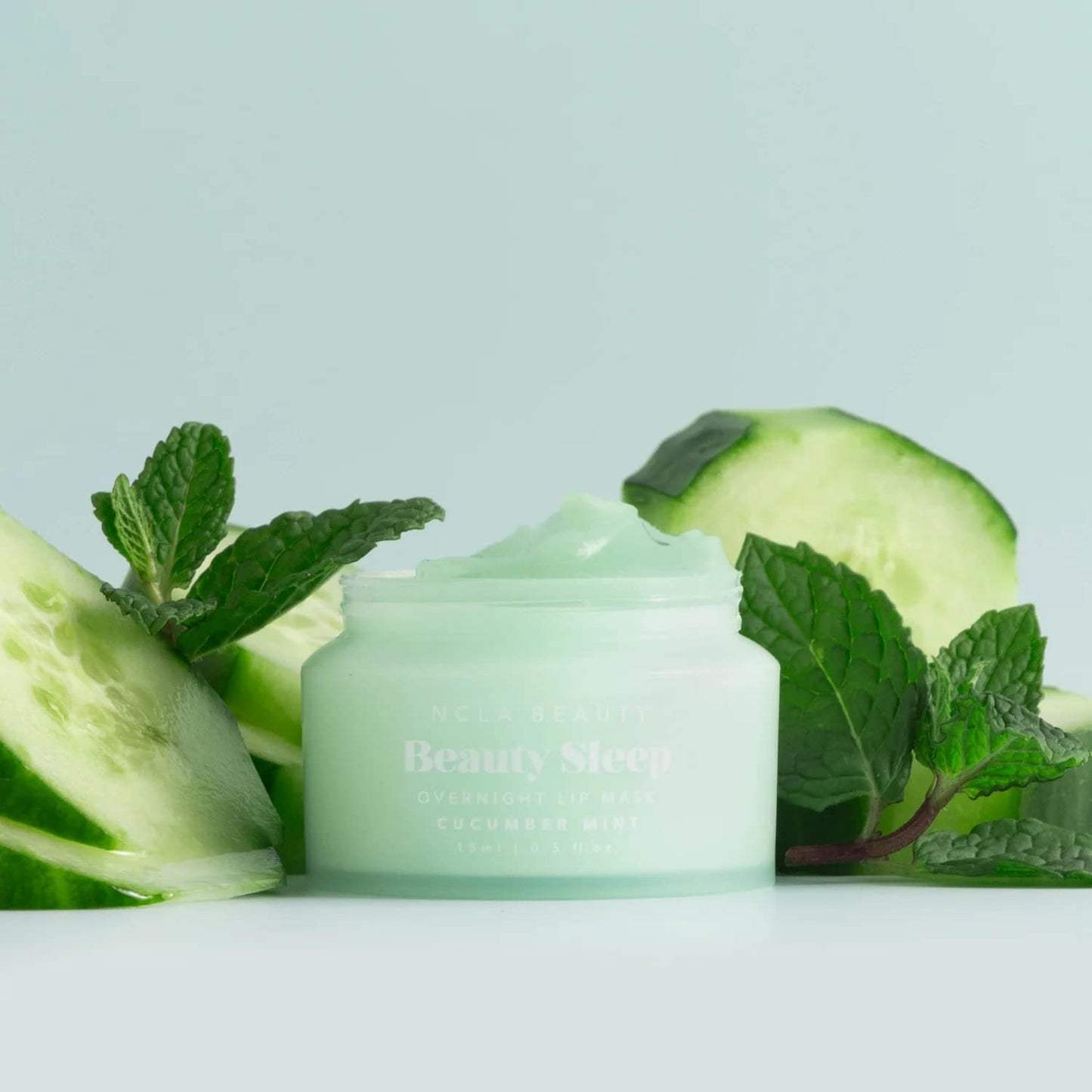 NCLA - Beauty Sleep Overnight Lip Mask | Vegan, Cruelty-Free, Clean Skincare (Cucumber Mint)