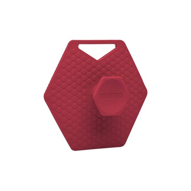Tooletries - Body Scrubber - Silicone Exfoliating Scrubber - Bathroom & Shower Accessories for Men, Travel Essentials for Men - Durable & Long Lasting Body Wash Scrubber for Men - Burgundy