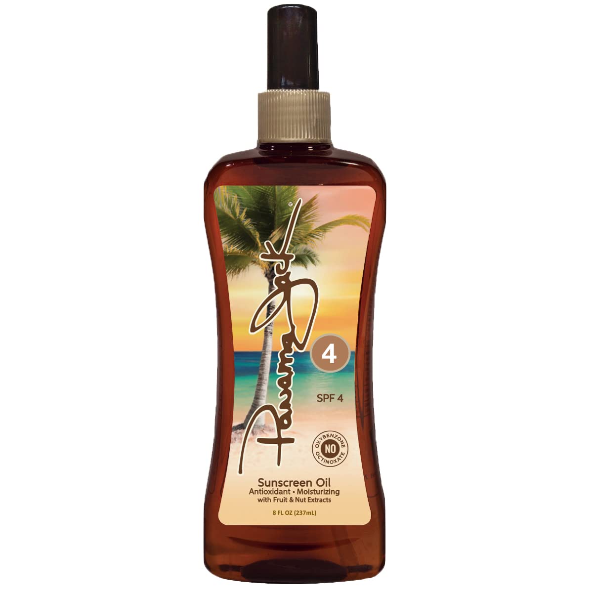 Panama Jack SPF 4 Sunscreen Tanning Oil - PABA-Free, Paraben-Free, 8 FL OZ (Pack of 2)