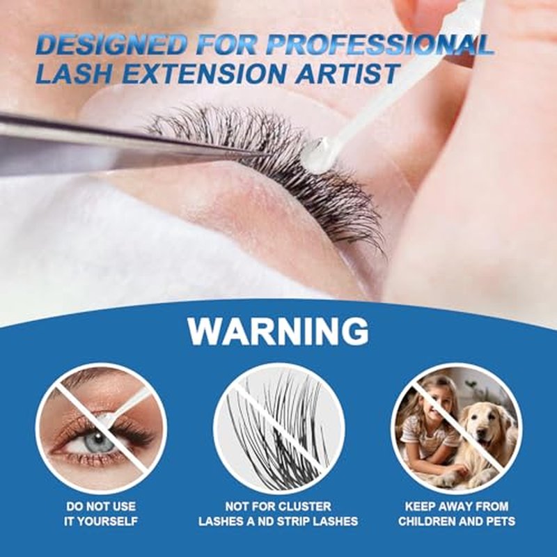 Damman 15ml Eyelash Glue Removal Gel and 15ml Clear IB Glue Remover Gel Low Irritataion 1-2 Mins Remove Eyelash Cleaner