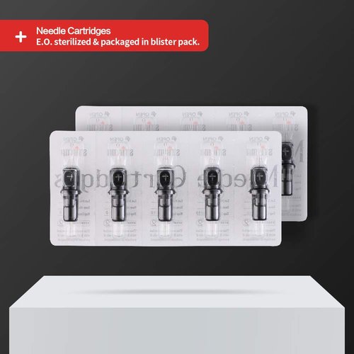 STIGMA #12(9RS) Standard Disposable Tattoo Needle Cartridges with Membrane Safety Cartridges for Tattoo Artists Round Shader 20Pcs Standard Pack EN05-20-1209RS