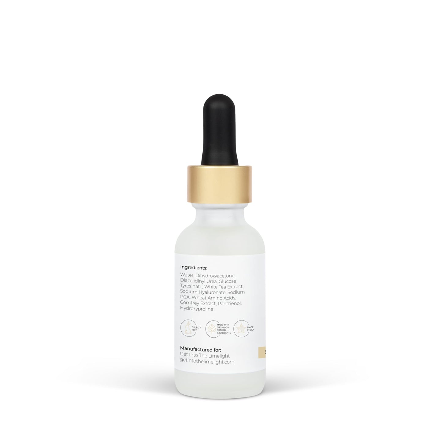 Get Into The Limelight Self Tanning Drops, For Face and Body, Develops 4+ Hours, 1 oz. Bottle