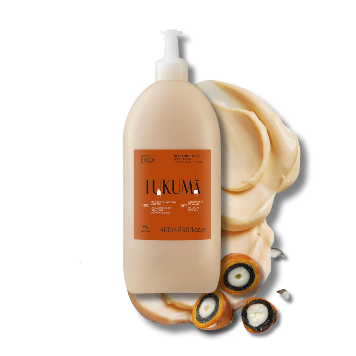 natura - Ekos Castanha (Brazil Nut) Renourishing Body Lotion - Anti-Dryness - Deep Skin Hydration Moisturizer - Vegan Skin Care - Brazilian Beauty Secrets - Self Care & Body Care - 13.5 fl oz (400ml)