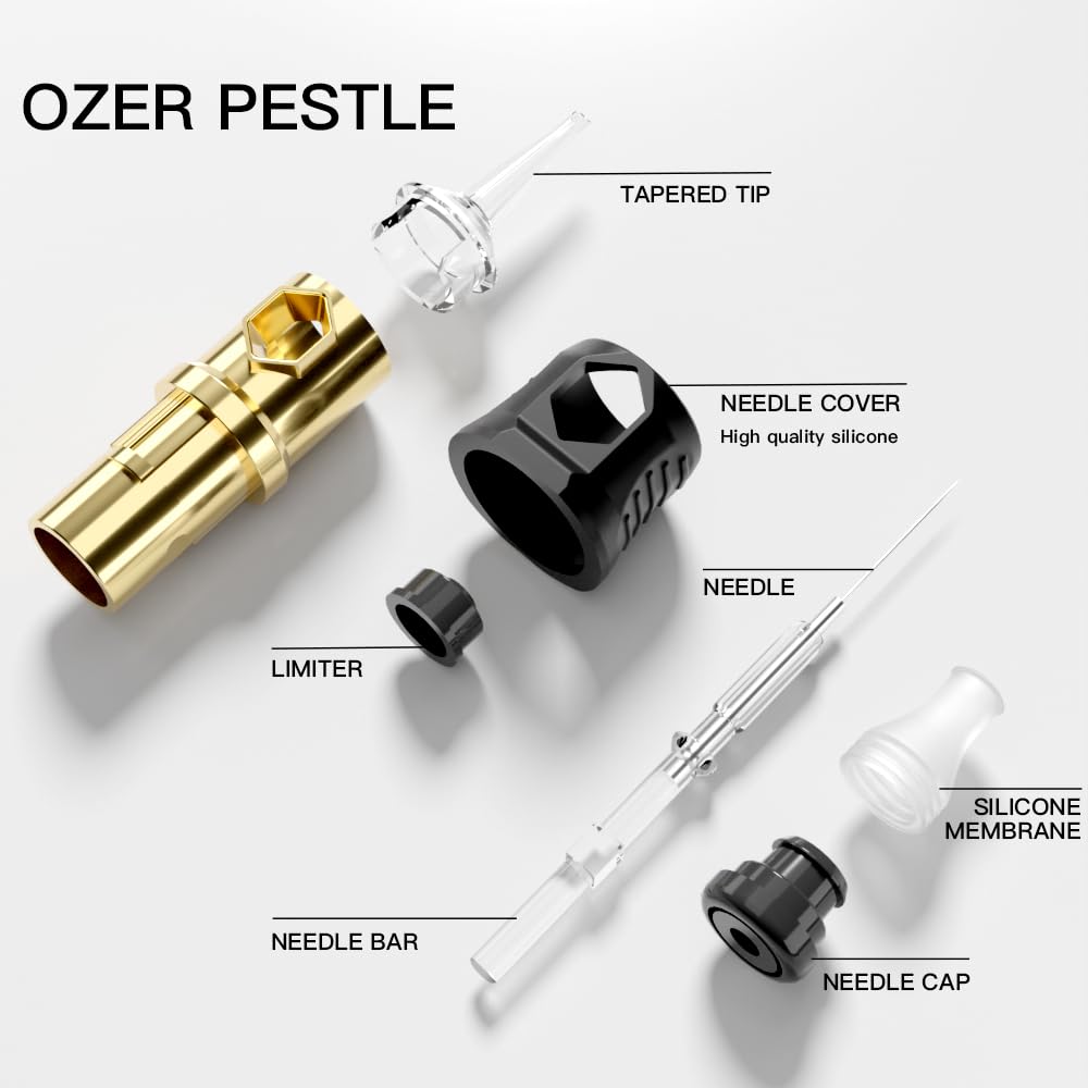 OZER Tattoo Cartridge - #1001RL(0.30mm) 20Pcs Disposable Tattoo Needles with Membrane Safety Cartridges for Tattoo Round Liner