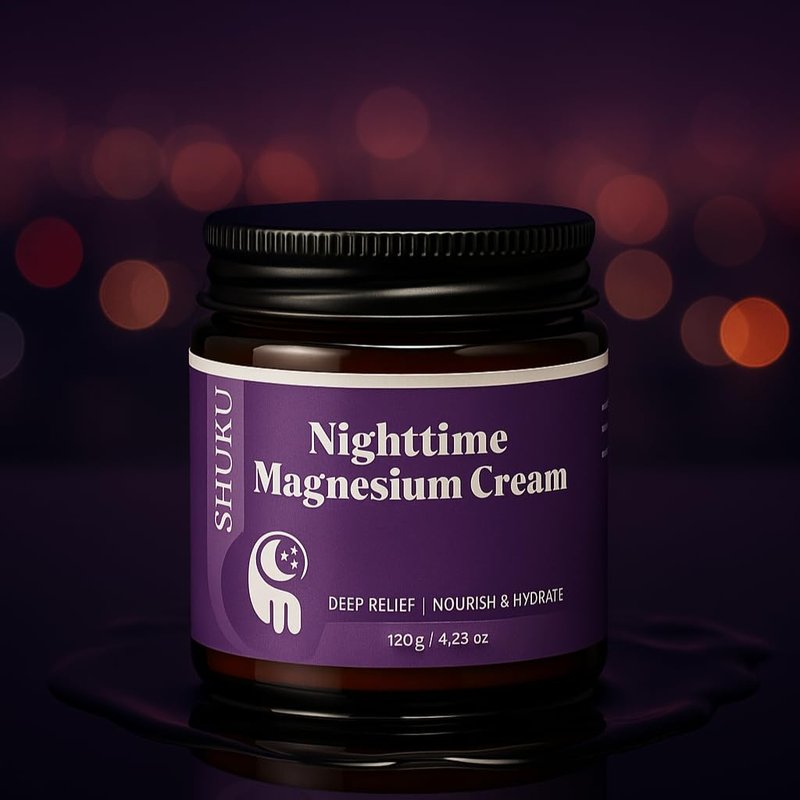 Magnesium Lotion for Sleep & Calm, Topical Magnesium Cream for Relaxation, Nightly Calm, Better Sleep, and for Leg Cramps & Pain