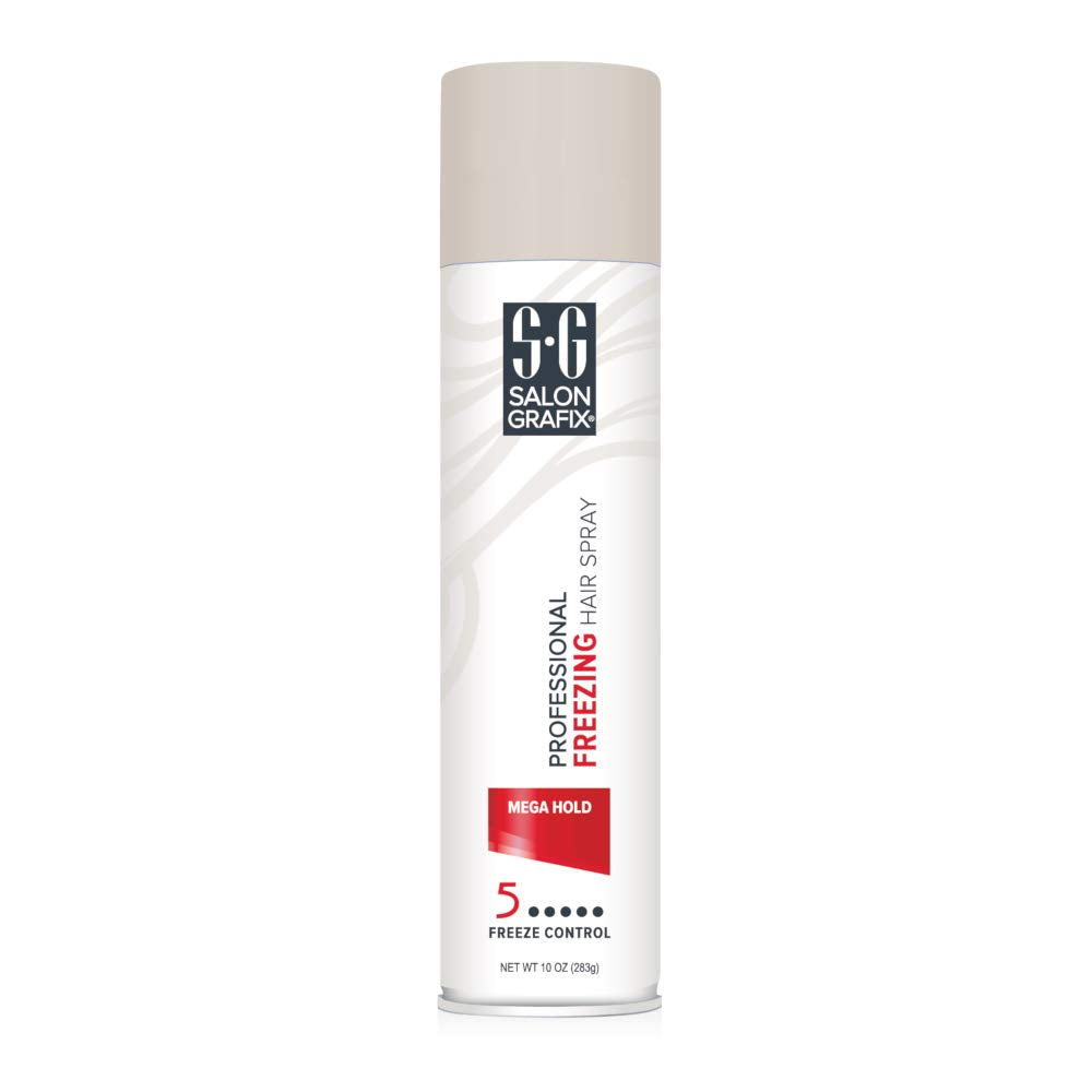 Salon Grafix Professional Freezing Hair Spray, Mega Hold, 10 oz (Pack of 3)