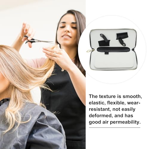 VOCOSTE Barber Scissors Pouch Bag, Fit for Below 6.5 in Shear, Hair Scissor Shears Cases for Hair Stylists, Can Hold 4 Scissor, Black