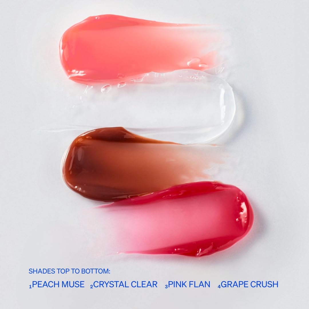 KNEMO LipLock – Moisturizing K-beauty Vegan Lip Balm & Serum for Dry, Chapped Lips, Glossy Overnight Lip Mask with Rose PDRN, Carrot Collagen & Pillow Peptides (Pink Flan – Warm Taupe Tint)