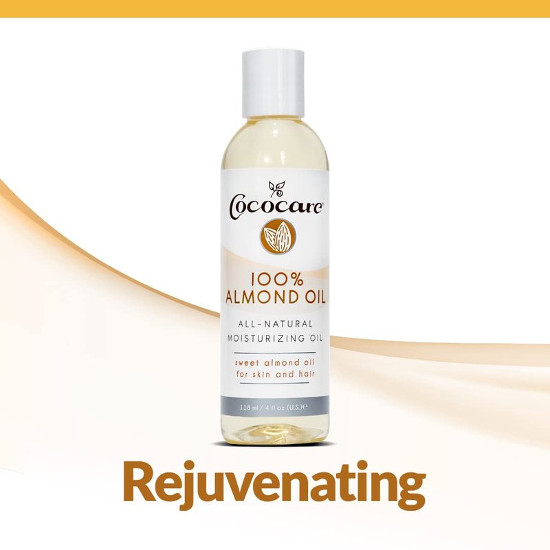 Cococare Natural Oil - Nourishing Sweet Almond - Perfect for Skin and Hair - 4 Ounce