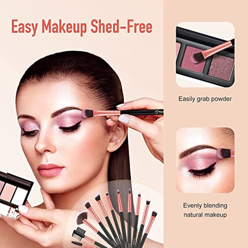 BESTOPE PRO Makeup Brushes 16 Pcs Makeup Brush Set, Blending Brush for Foundation, Premium Synthetic Powder Concealers Makeup Brushes for Eyes and Face, Eye Shadows Brushes, Eyeliner Make Up Brushes