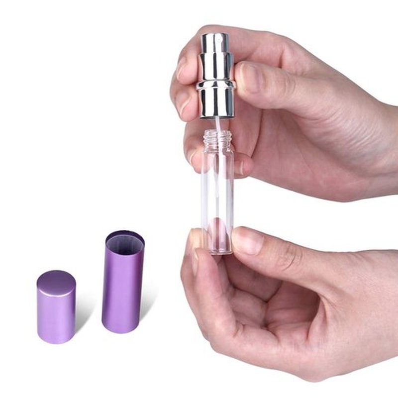 Zingso Refillable Travel Perfume Atomizer Bottles, 3 Pcs 6ml Mini Portable Spray Bottles Refillable Perfume Aftershave Atomizer Empty Travel Bottles with Funnel and Perfume Diffuser Tool