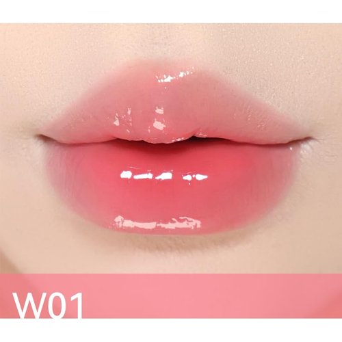 ChongTai 1 PC AZTK Long Lasting Melting Jelly Mirror Effect Solid Moisturizing Lipstick, Jelly Lipstick, Mirror Effect Solid Lip Glaze, Lip Plumper Lipstick (W01, 1.9g)