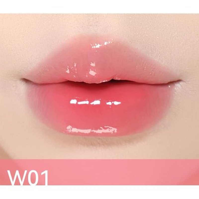 ChongTai 1 PC AZTK Long Lasting Melting Jelly Mirror Effect Solid Moisturizing Lipstick, Jelly Lipstick, Mirror Effect Solid Lip Glaze, Lip Plumper Lipstick (W01, 1.9g)