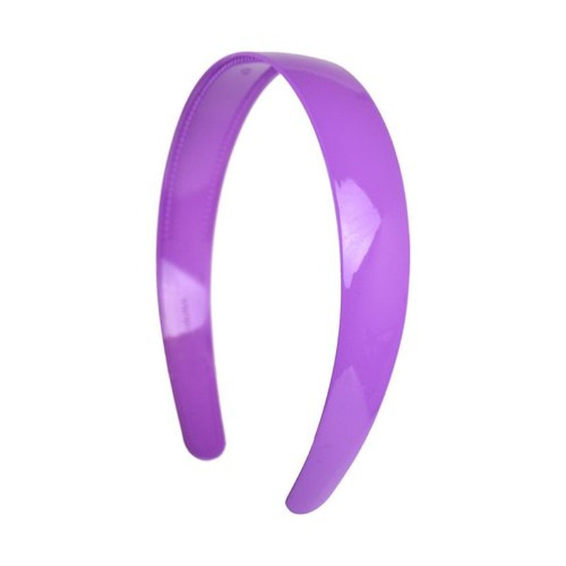 1 Inch Plastic Headbands (set of 12) - Light Purple