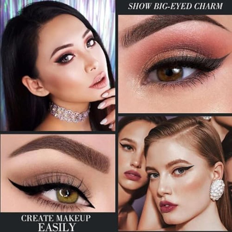 EZGHAR Bousalutend Eye Liner, Bousalurrens Eyeliner Cream, Bousalutend Eyeliner, Ayky Long Wear Gel Eyeliner, Matte Quick-Dry Natural Black Eyeliner Cream, Waterproof Smudge Proof (#01)