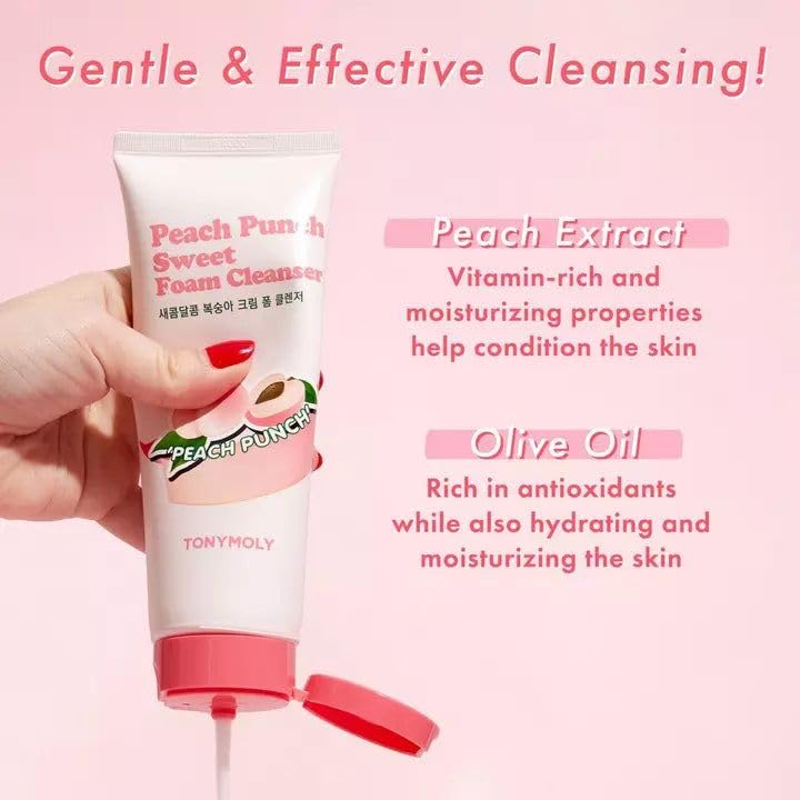 TONYMOLY Peach Punch Sweet Foam Cleanser