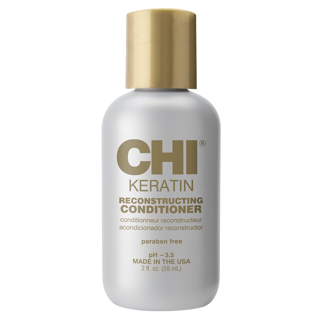 CHI Keratin Reconstructing Shampoo, Delivers Healthier Hair, Adds Shine & Helps Prevent Future Breakage, Sulfate, Paraben, & Cruelty-Free, 32 Oz