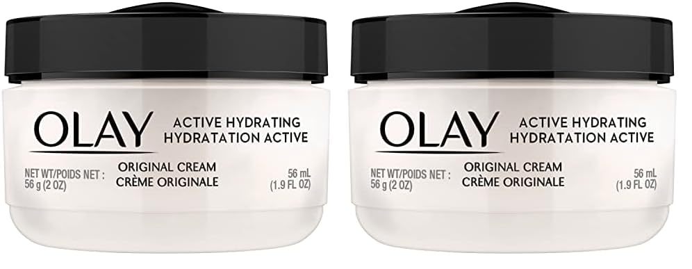 Olay Active Hydrating Cream Face Moisturizer, 2 Oz, Pack of 3
