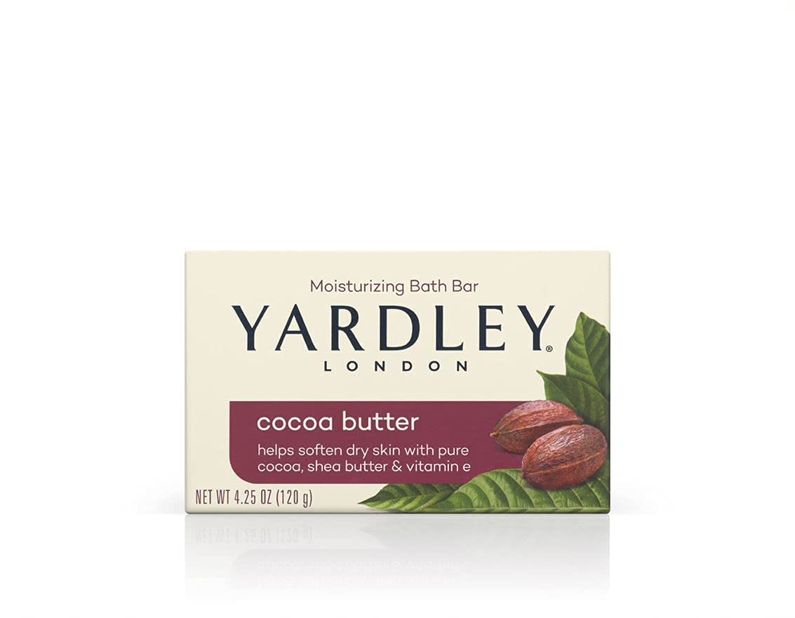 Cocoa Butter Moisturizing Bath Bar - Yardley London, 4 oz (Pack of 12)
