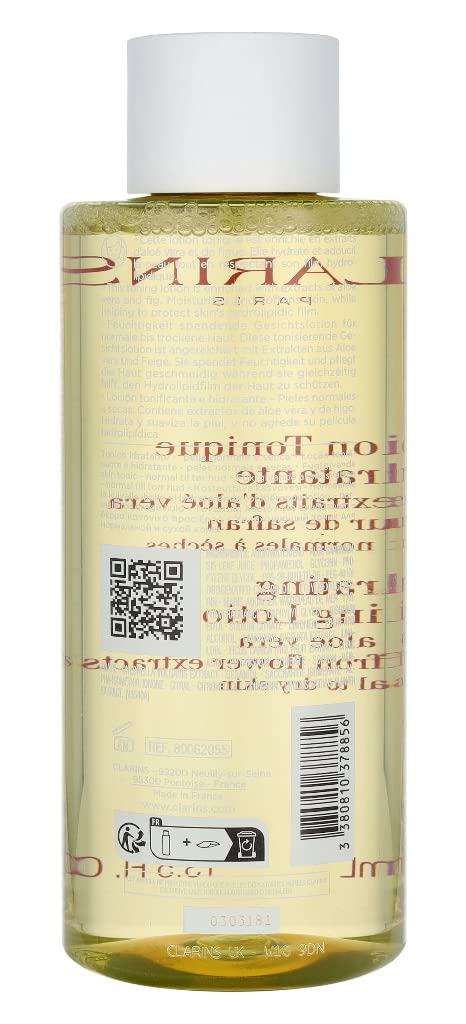 Clarins Hydrating Toning Lotion | Softer Skin After 14 Days of Use* | Cleanses, Tones, Hydrates and Balances Skin's Microbiota | Plant-Based Ingredients | Colorant-Free | Normal to Dry Skin