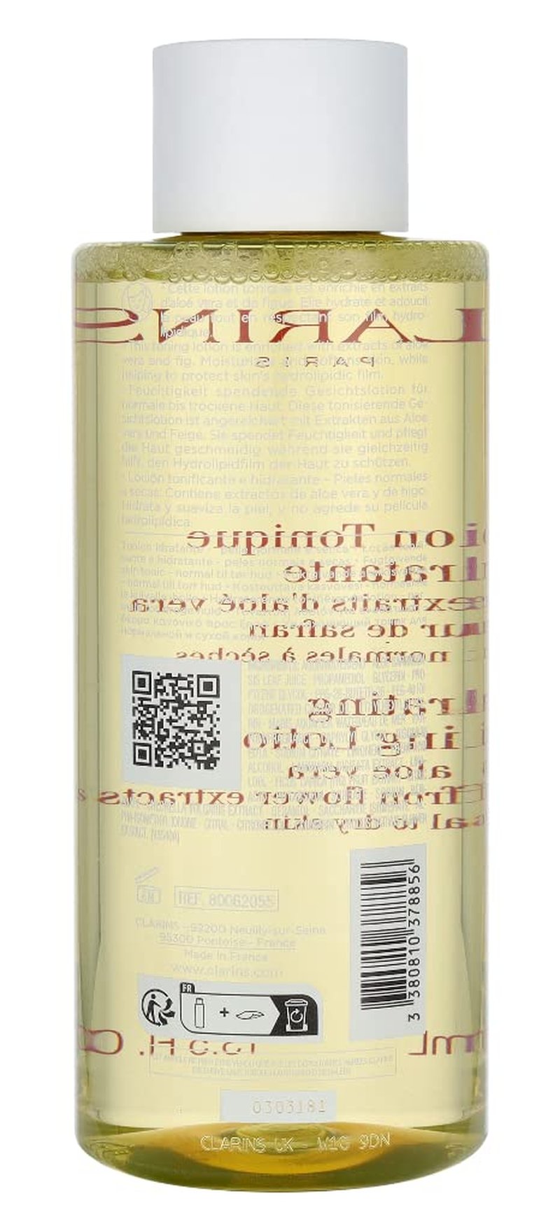 Clarins Hydrating Toning Lotion | Softer Skin After 14 Days of Use* | Cleanses, Tones, Hydrates and Balances Skin's Microbiota | Plant-Based Ingredients | Colorant-Free | Normal to Dry Skin