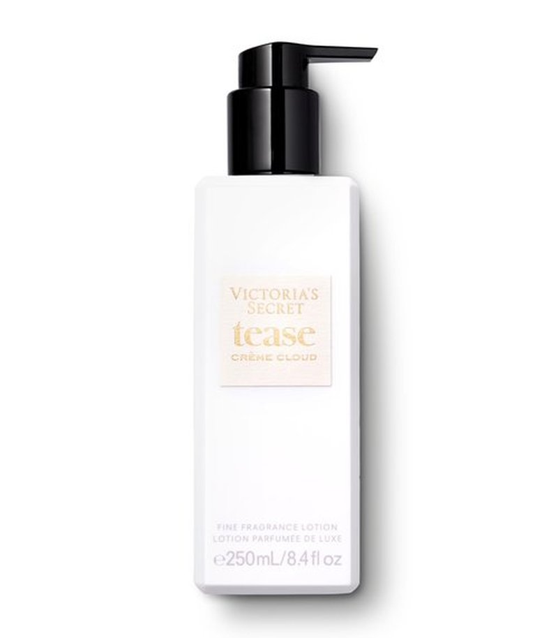 Victoria's Secret Tease Crème Cloud Fragrance Lotion, Notes of Vanilla Meringue, Santal Flower & Sheer Amber, Scented Body Lotion for Women (8.4 oz)