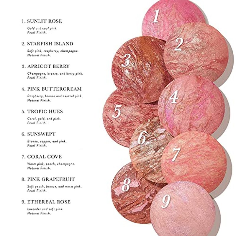 LAURA GELLER NEW YORK Baked Blush-n-Brighten Marbleized Blush for Cheeks - Summer Orchid - Natural Finish - Buildable Color