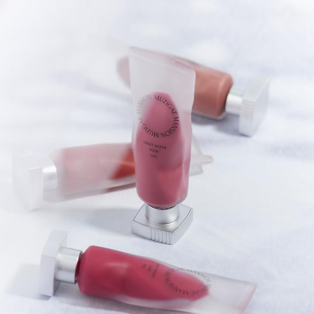 MUZIGAE MANSION Objet Water Lip Stain Matte Lipstick – (Watery to Blurry Tint), Long-Lasting, Hydrating, Waterproof Wear – K-Beauty Liquid Lipstick for Women, Bold Red Tinted Gloss (008 PITCH)