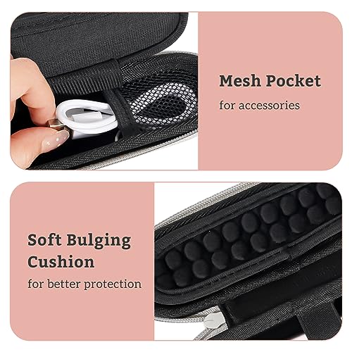 ProCase Hard Travel Case for SolaWave 4-in-1 Facial Wand, EVA Protective Case for Radiant Renewal Wand, Women Face Skincare Wand Storage Room for USB Cable Charger -Black