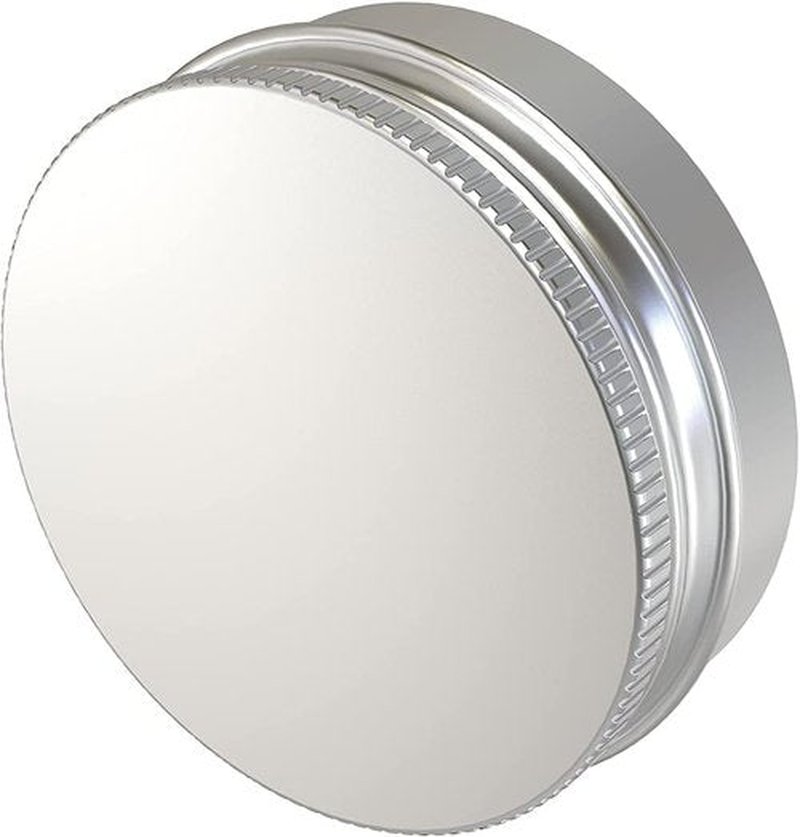 Goiio 20 Pcs 2 Ounce Aluminum Tin Jar, 60 ML Refillable Tin Container, with Screw Lid, for Storing Spices, Candies, Candles, Silver