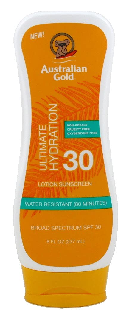 Australian Gold SPF 30 Lotion - Ultimate Hydration | 8 Ounce (Pack of 3)