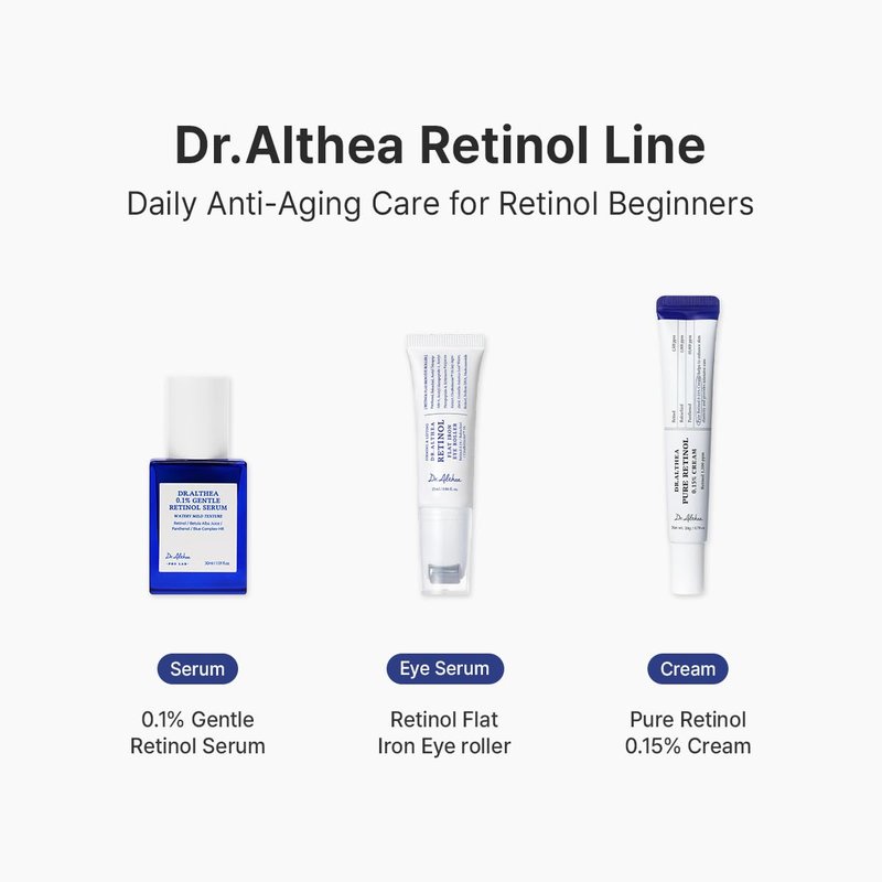 Dr.Althea Pure Retinol 0.15% Cream | Bakuchiol & Centella for Low Irritation | Helps with Dark Spots, Skin Tightening | Face Moisturizer for Anti Pigment | Korean Vegan Skincare, 0.70 Fl Oz