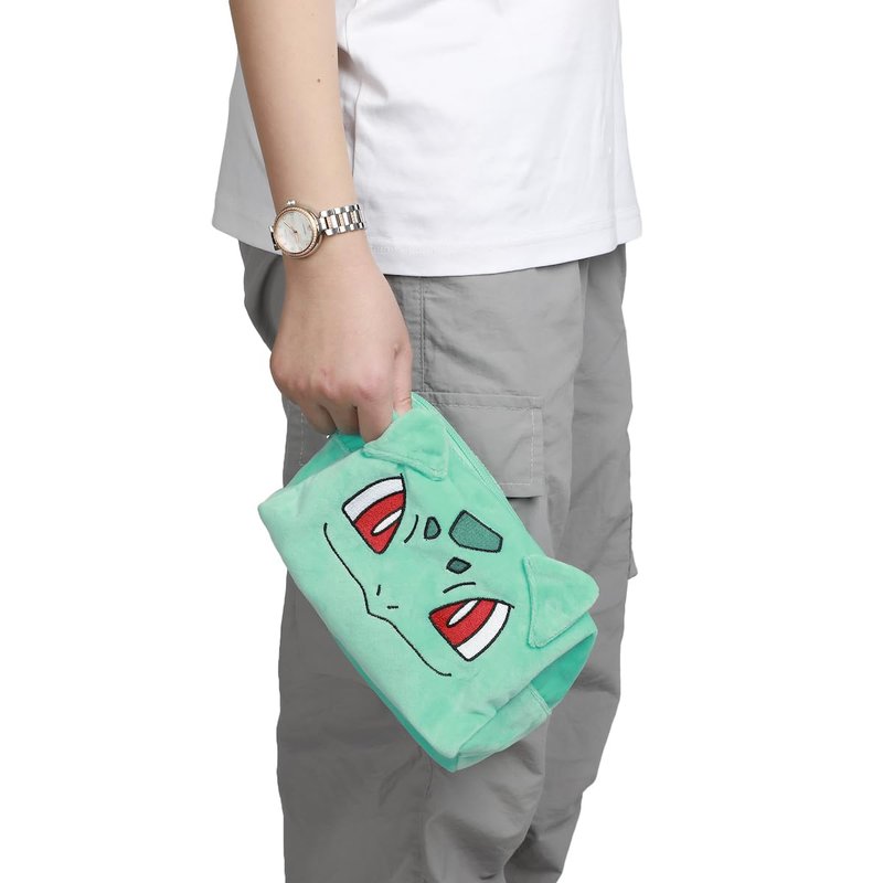 Bioworld Pokémon Bulbasaur Green 8" Cosmetic Toiletry Tote