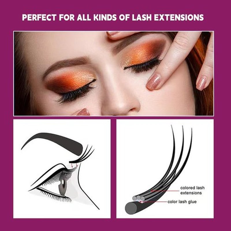 1 Bottle 1-2s Fast Drying 6-7 Weeks Long Lasting No.15 Eyelash Glue and 1 Bottle 15ml 1-2 Mins Eyelash Remover Gel for Professional Salon