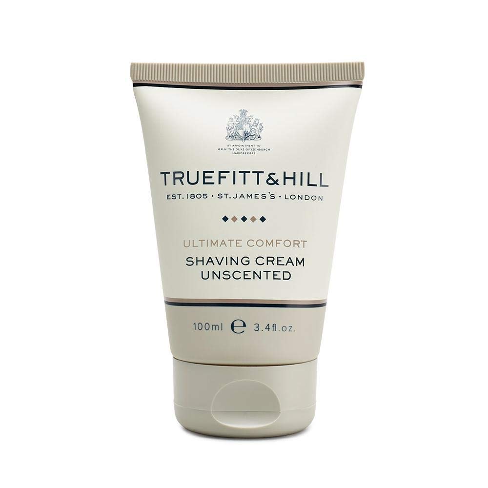 Truefitt & Hill Shaving Cream Tube - 1805 - Premium Glycerin-Based Lather, Smooth Glide, and Hydration for a Luxurious Shave - 2.65 oz