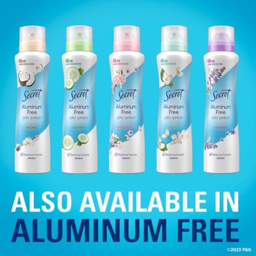 Secret Dry Spray Antiperspirant Deodorant for Women, 48hr Weightless Sweat & Odor Protection, Gentle on Skin, Wild Rose with Argan Oil Scent, 4.1 oz (Pack of 3)