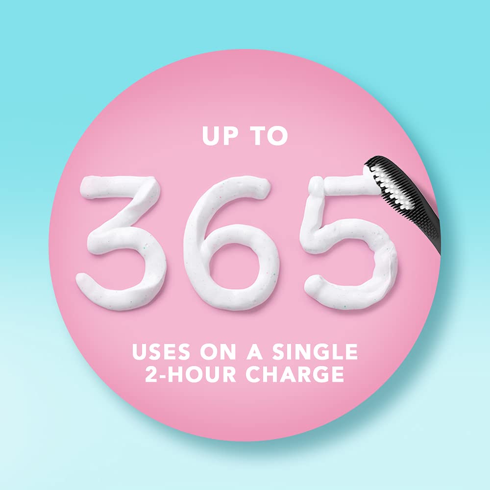 FOREO ISSA Hybrid Wave Brush Head Black, Medical-Grade Silicone & PBT Polymer Bristles, 6-Months Lasting
