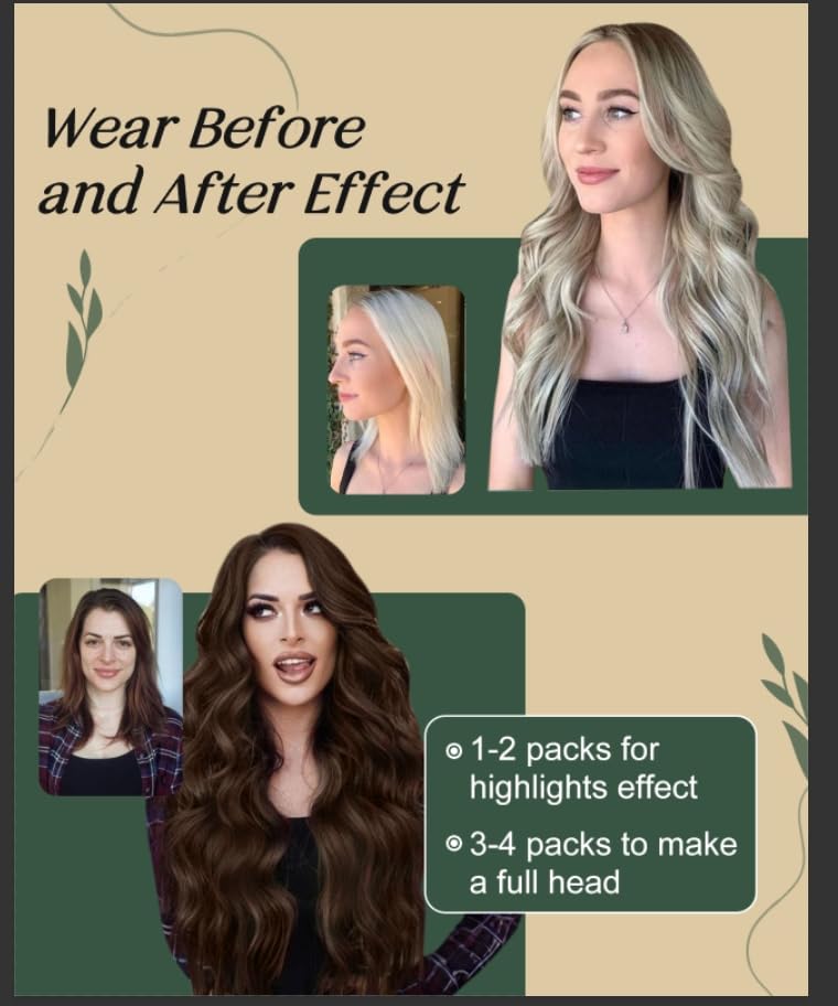 Ugeat Brown Microlink Hair Extensions Mix Balayage Dark Brown Micro Loop Real Human Hair Extensions Micro Bead Extentions for Thicker to Add Volume By Cold Fusion 14 Inch 50S 50G